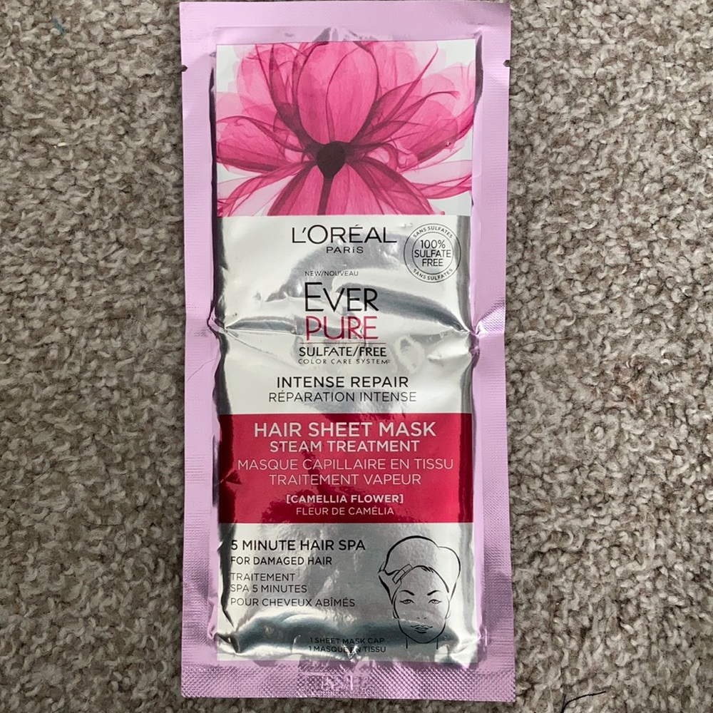 L’Oréal Ever Pure Intense Repair Hair Sheet Mask Cap